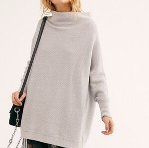 Free People - Ottoman Slouchy Tunic - Light Grey - Size Small
